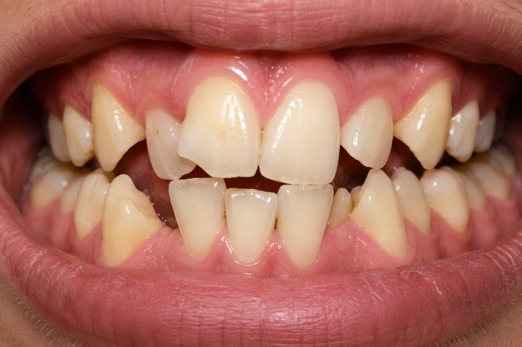 Before Treatment - Crooked Teeth